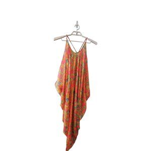 Floral Orange Swim Cover-Up